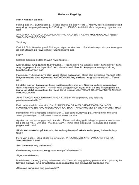 baliw sa pag ibig declamation|Baliw sa Pag ibig Declamation ( A Declamation Piece) .